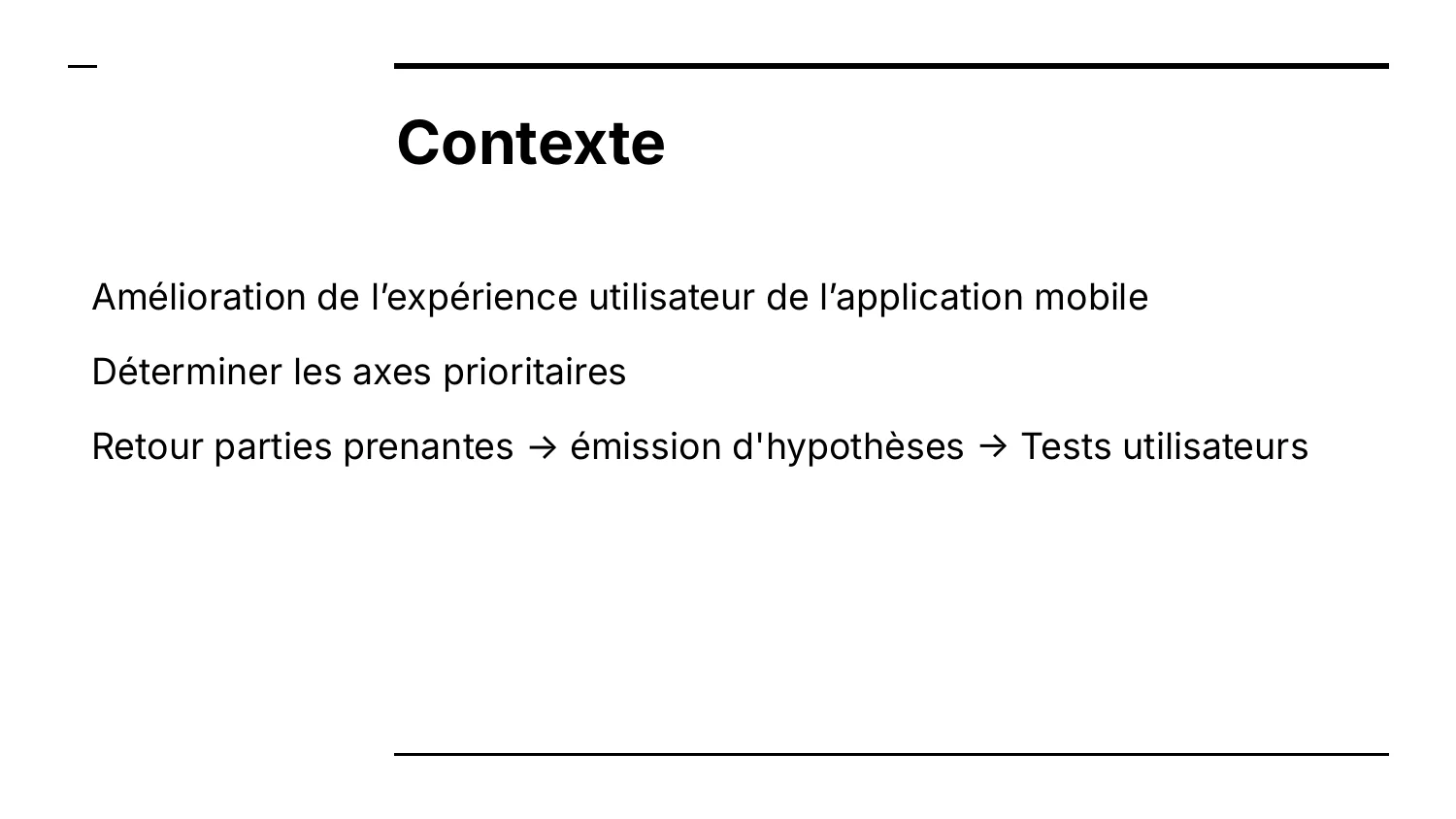 Contexte et démarche